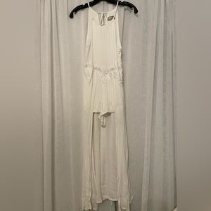 LF White Dress Romper